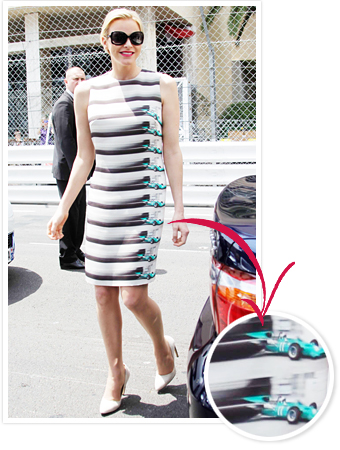Princess Charlene Race Car Dress Designer, Akris