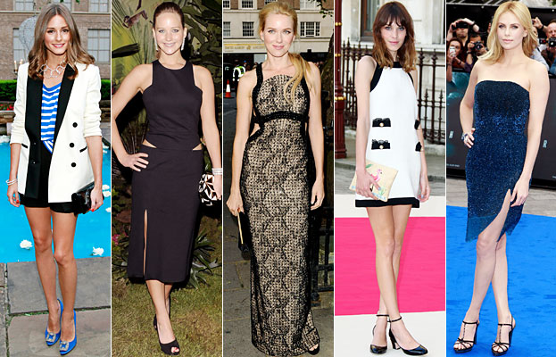 Olivia Palermo, Jennifer Lawrence, Naomi Watts, Alexa Chung, Charlize Theron