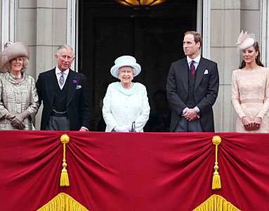 Queen Elizabeth, Prince William, Kate Middleton, Diamond Jubilee