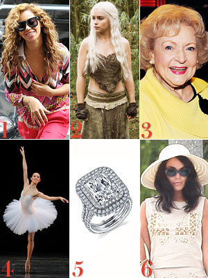 Beyonce, Game of Thrones, Betty White