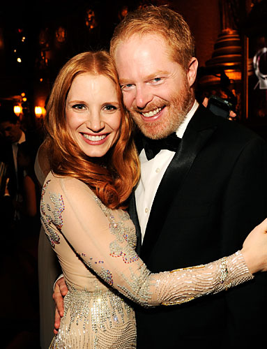 Jessica Chastain and Jesse Tyler Ferguson