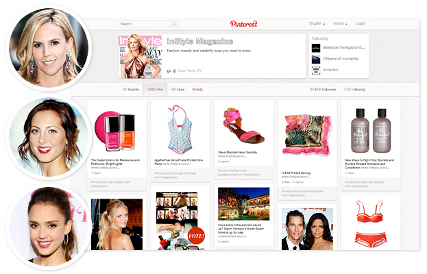 pinterest, tory burch; eva amurri martino, jessica alba