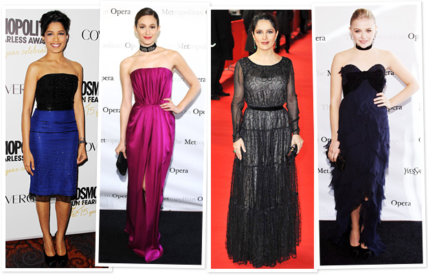 Yves Saint Laurent, YSL, Freida Pinto, Emmy Rossum, Salma Hayek, Chloe Moretz