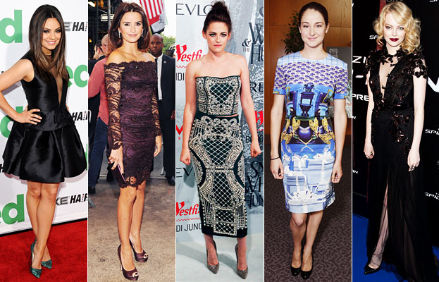 Mila Kunis, Penelope Cruz, Kristen Stewart, Shailene Woodley, Emma Stone
