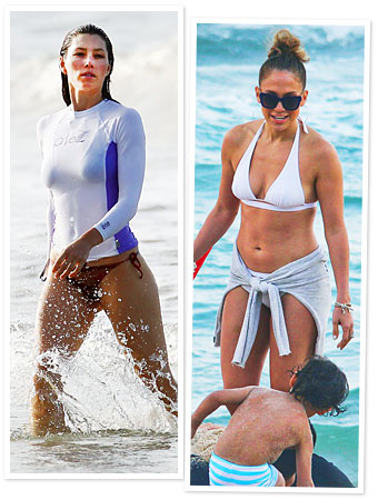 Bikini Photos, Jessica Biel, Jennifer Lopez
