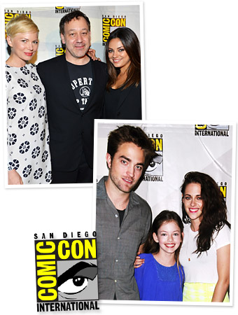Michelle Williams, Mila Kunis, Robert Pattinson, Kristen Stewart