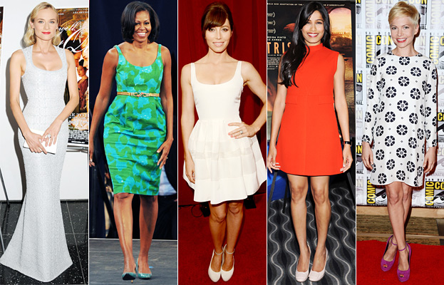 Diane Kruger, Michelle Obama, Jessica Biel, Freida Pinto, Michelle Williams