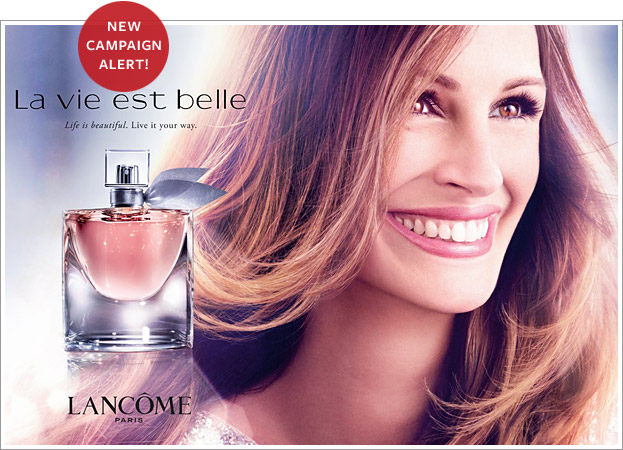 Julia Roberts Models for Lancome's New Fragrance | InStyle.com