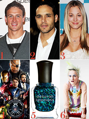 Ryan Lochte, Daniel Sunjata, Kaley Cuoco