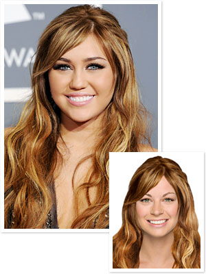 miley hair try-on