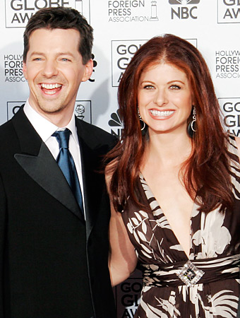 Debra Messing and Sean Hayes