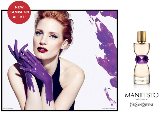 Jessica Chastain for YSL