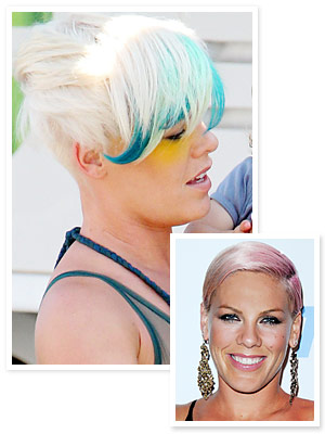 Pink Teal Highlights