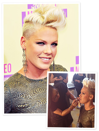 Mascara Brands on Mtv Vmas  Get An Exclusive Behind The Scenes Look At Pink   S Makeup