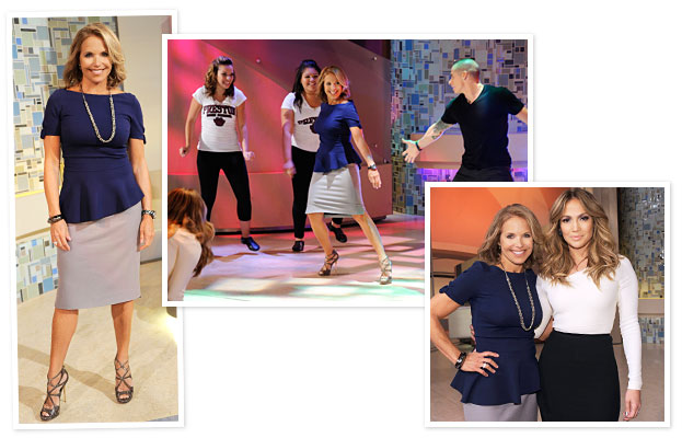 Katie Couric and Jennifer Lopez