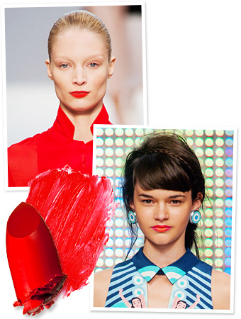 LFW bright lips