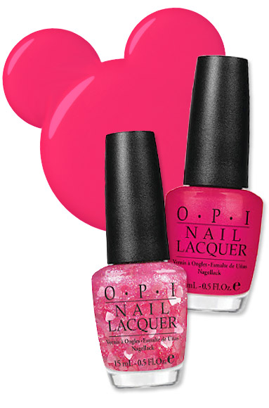 Minnie Mouse nail polish