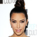 Kim Kardashian and Nicole Richie Sport Spooled Top Knots