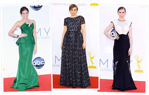 The Girls Girlsâ€™ Emmys 2012 Red Carpet Dresses