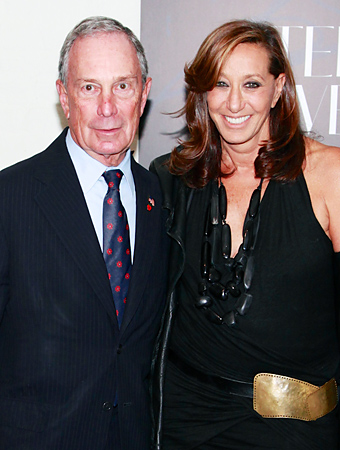Mayor Bloomberg and Donna Karan