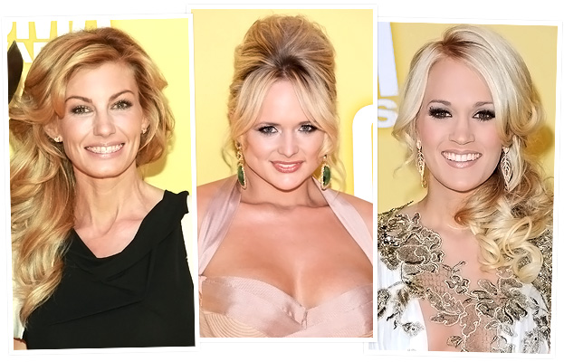 Miranda Lambert, Faith Hill, and Carrie Underwood