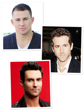 Channing Tatum, Ryan Reynolds, Adam Levine