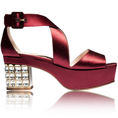 Miu Miu - satin sandals - we're obsessed