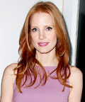 Emmy Rossum  and Jessica Chastain 