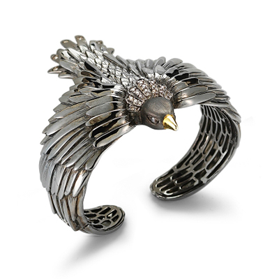 Elizabeth and James Meadowlark Bird Cuff
