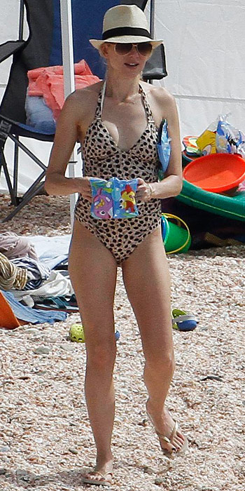 Naomi Watts in a printed one piece