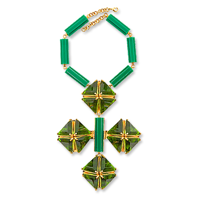 Basile & Pape Bespoke Verde Pyramide Necklace