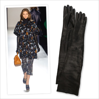 Look of the Day photo | Long Leather Gloves