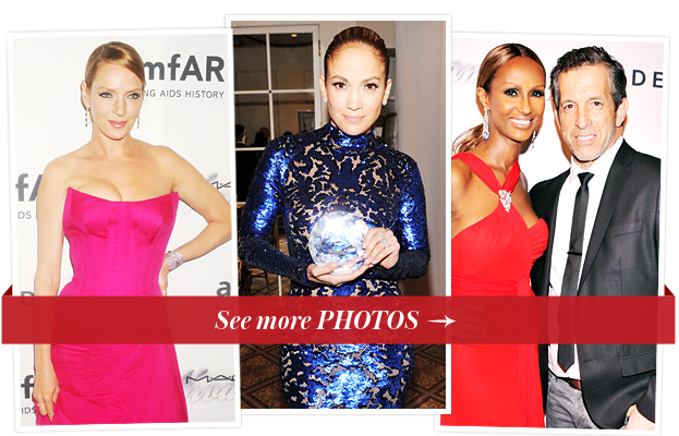 Uma Thurman, Jennifer Lopez, Iman, Kenneth Cole
