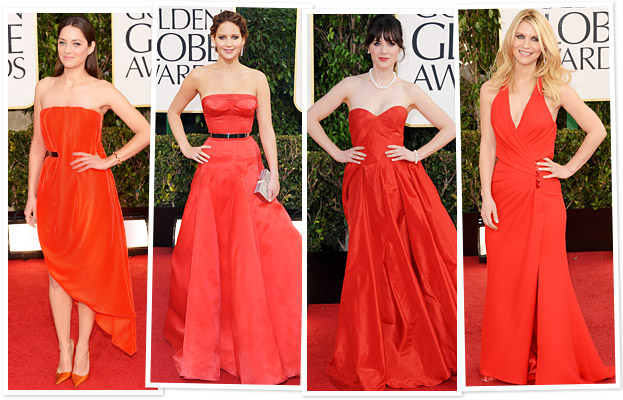 Marion Cotillard, Jennifer Lawrence, Zooey Deschanel, Claire Danes