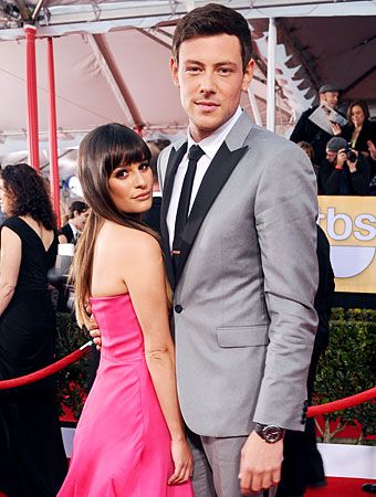Lea Michele and Cory Monteith