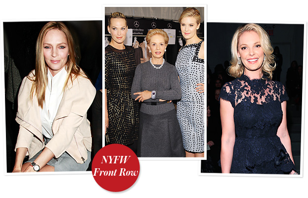 Uma Thurman, Carolina Herrera, Katherine Heigl