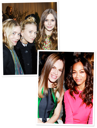 Zoe Saldana, Hilary Swank, Olsens