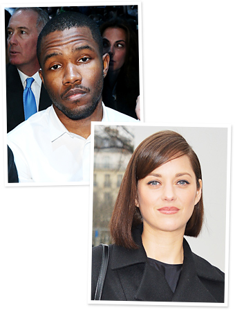 Frank Ocean, Marion Cotillard, Dior front row