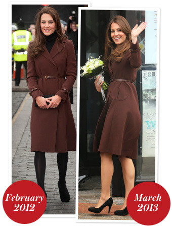 Kate Middleton brown coat