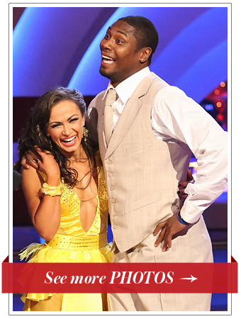 Karina Smirnoff and Jacoby Jones on Dancing with the Stars