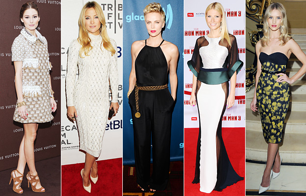 Olivia Palermo, Kate Hudson, Charlize Theron, Gwyneth Paltrow, Rosie Huntington-Whiteley