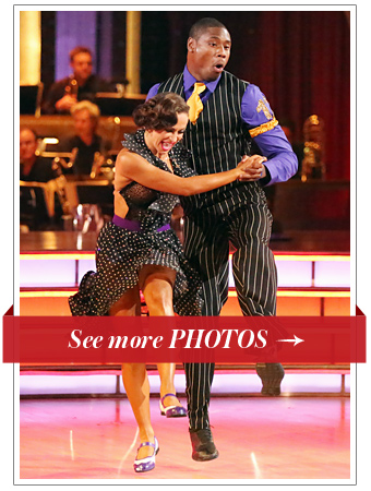 Karina Smirnoff and Jacoby Jones on Dancing with the Stars