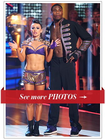Karina Smirnoff and Jacoby Jones on Dancing with the Stars