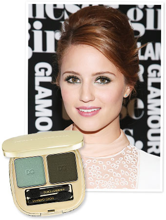 Dianna Agron Blue Eye Shadow