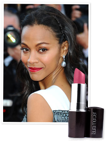 Zoe Saldana Red Lipstick