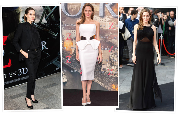 Angelina Jolie at World War Z Premieres