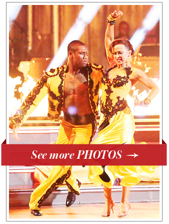 Karina Smirnoff and Jacoby Jones on Dancing with the Stars