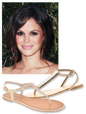 Rachel Bilson and nude sandals