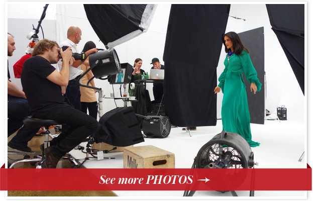 Salma Hayek BTS Instyle