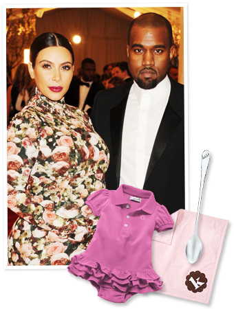 Kim Kardashian and Kanye West and Monogram Gifts